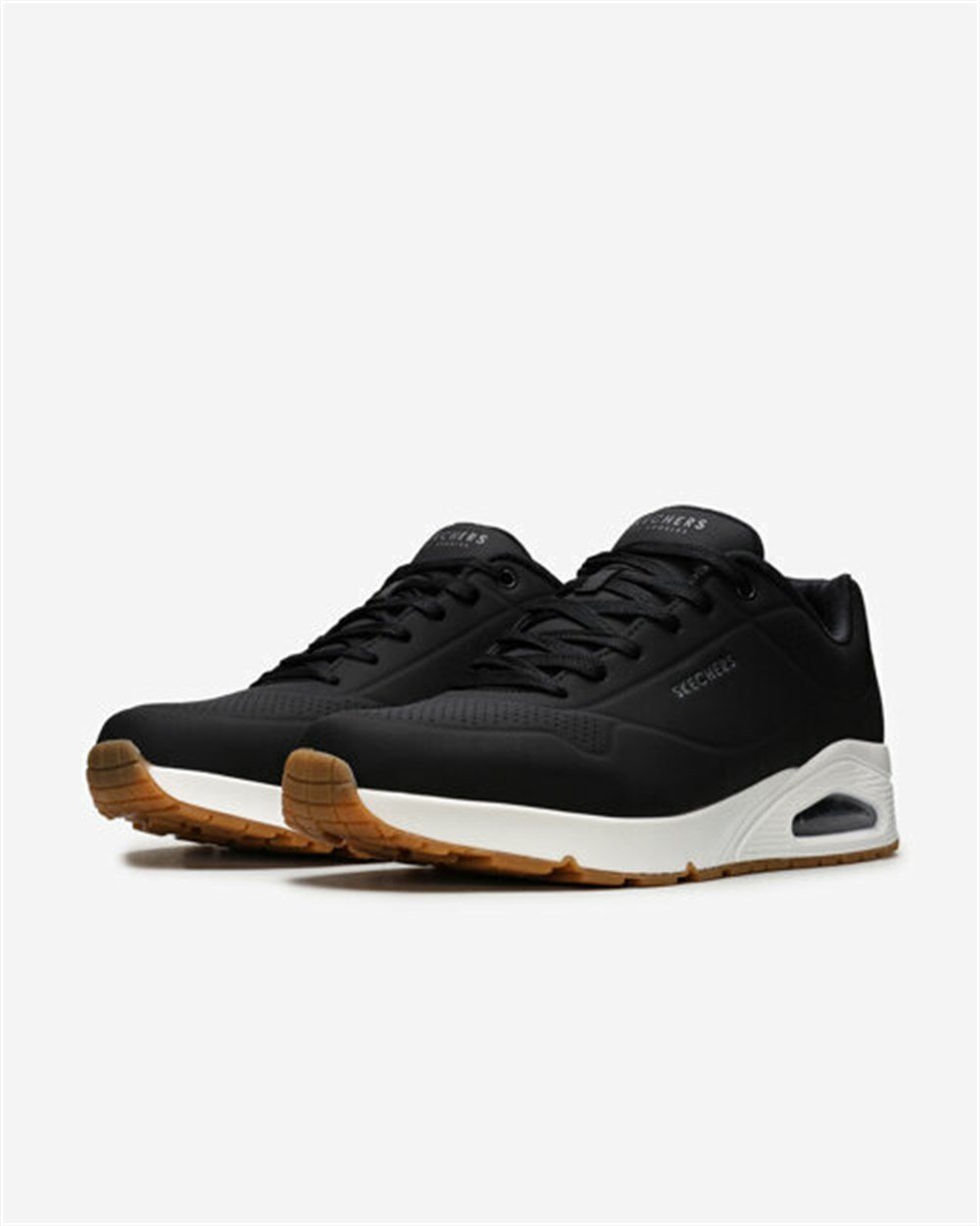 Skechers Uno - Stand On Air Erkek Siyah Günlük Ayakkabı - 52458 BLK
