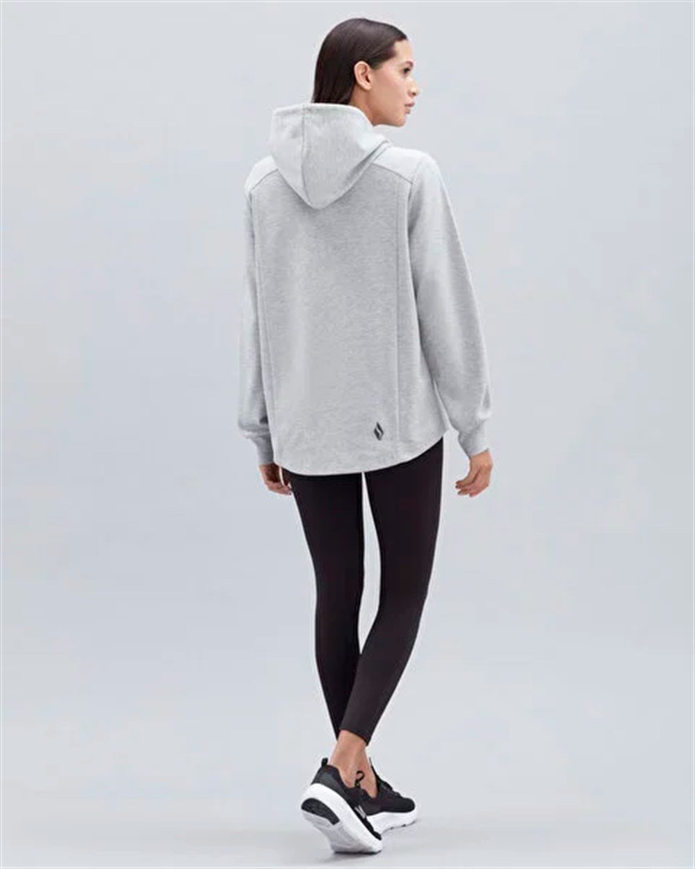 Skechers W 2XI-Lock Full Zip Long Jacket Kadın Gri Günlük Ceket - S212067-036