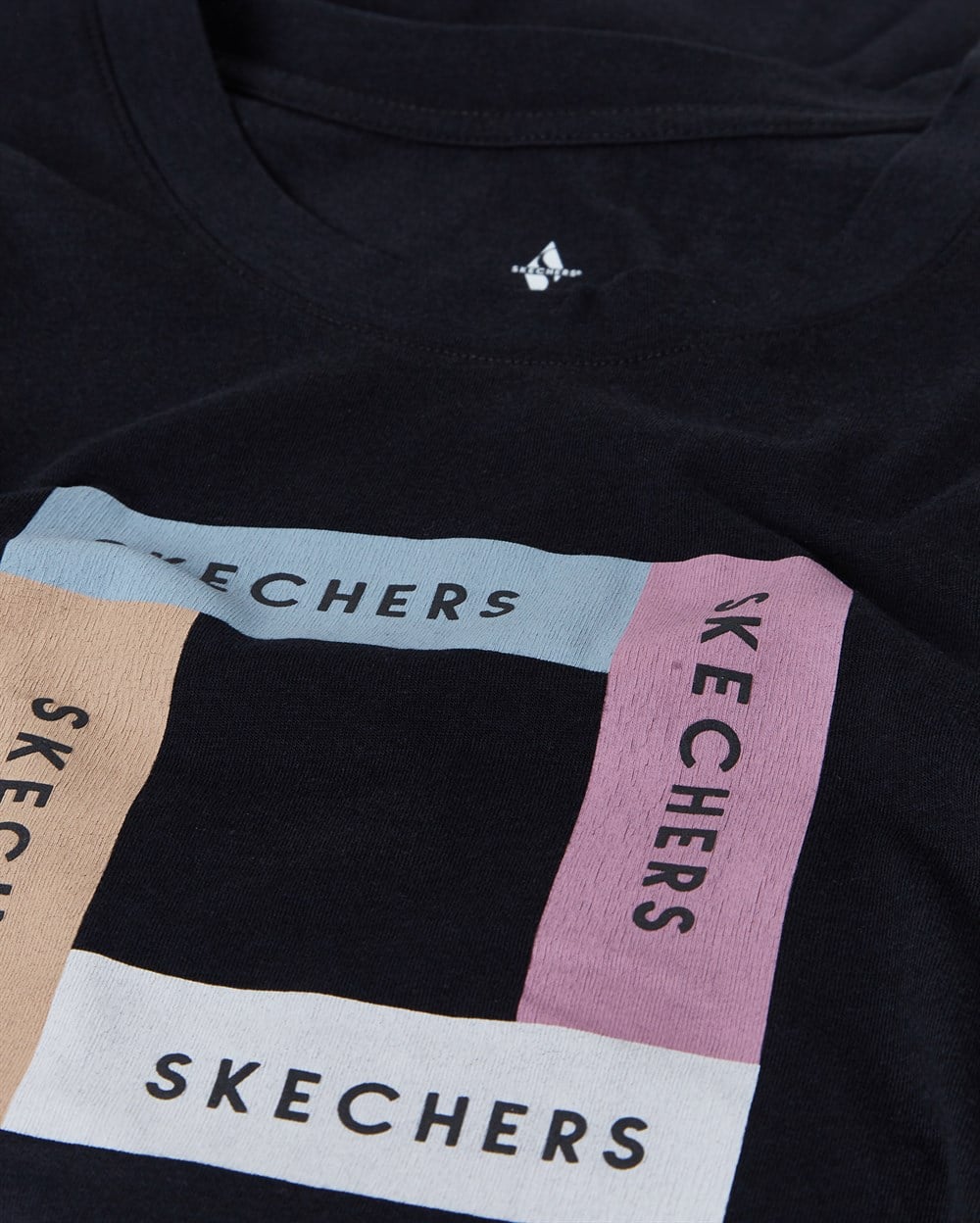 Skechers W Asymmetric  T-Shirt Kadın Siyah T-shirt - S212932-001