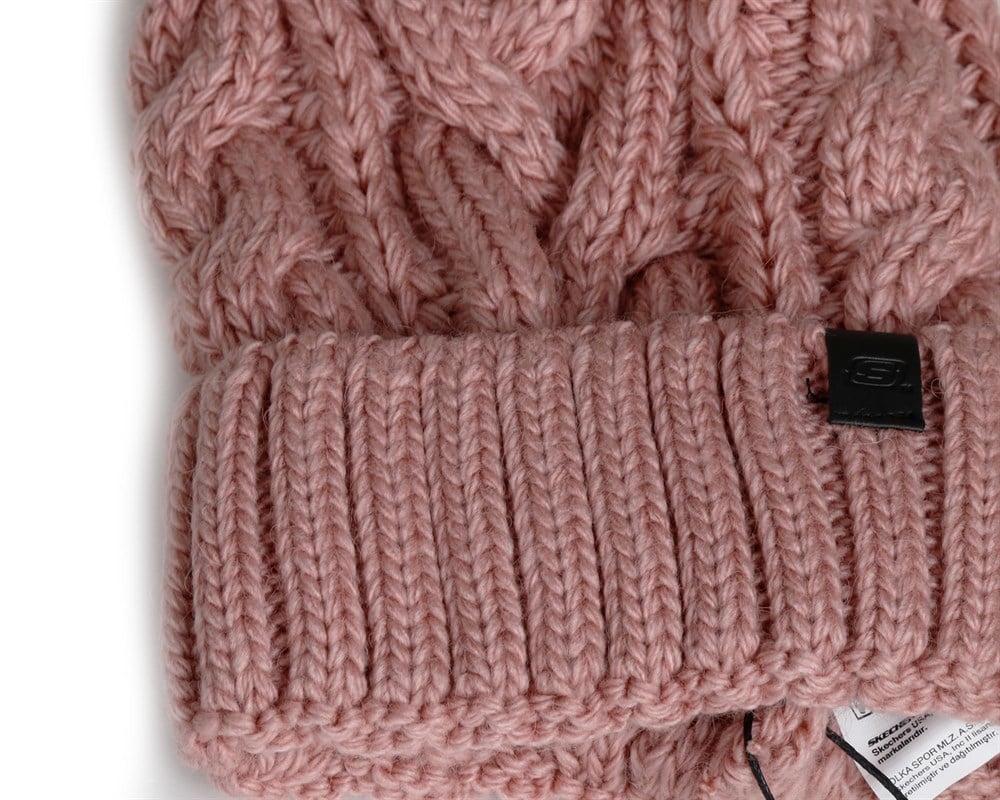 Skechers W Beanie Headwear Kadın Pembe Bere - S212412-611