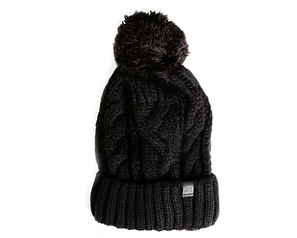 Skechers W Beanie Headwear Kadın Siyah Bere - S212412-001