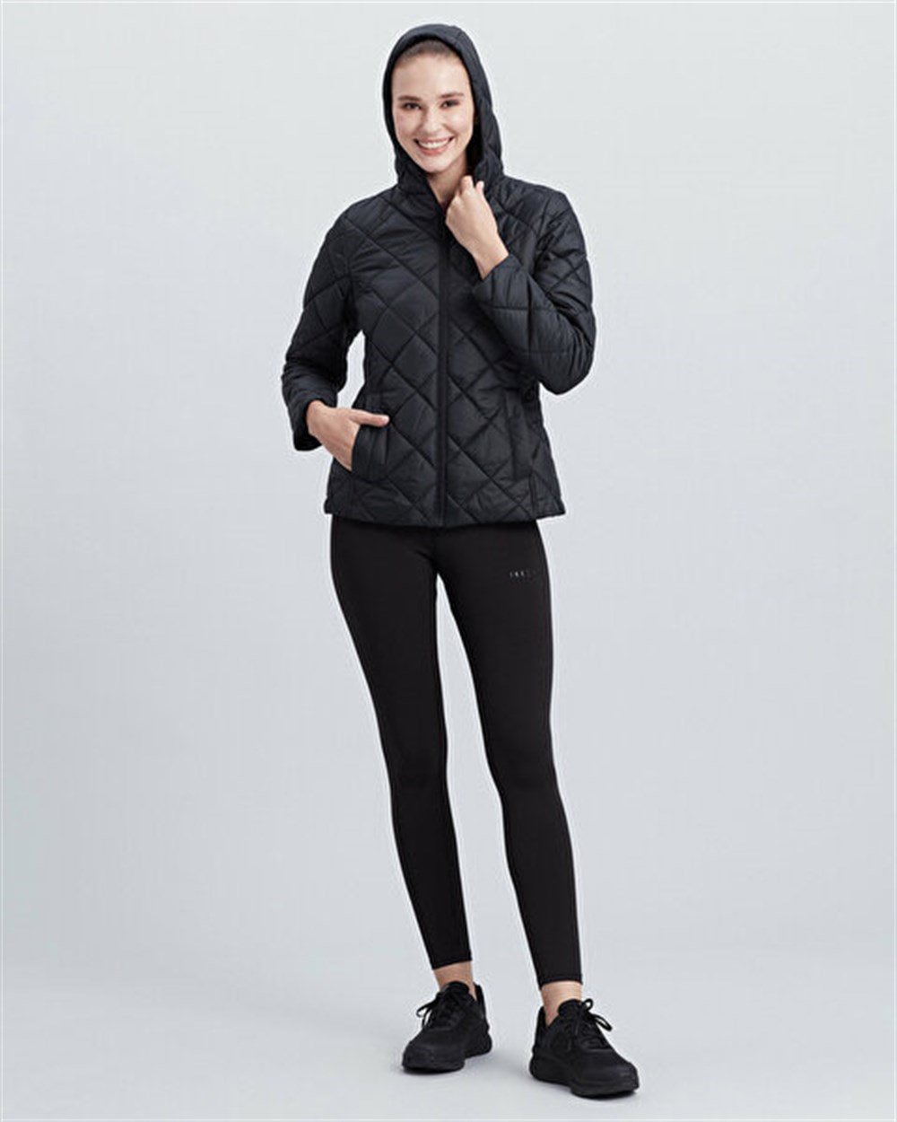 Skechers W Capitone Hooded Jacket Kadın Siyah Ceket - S212001-001