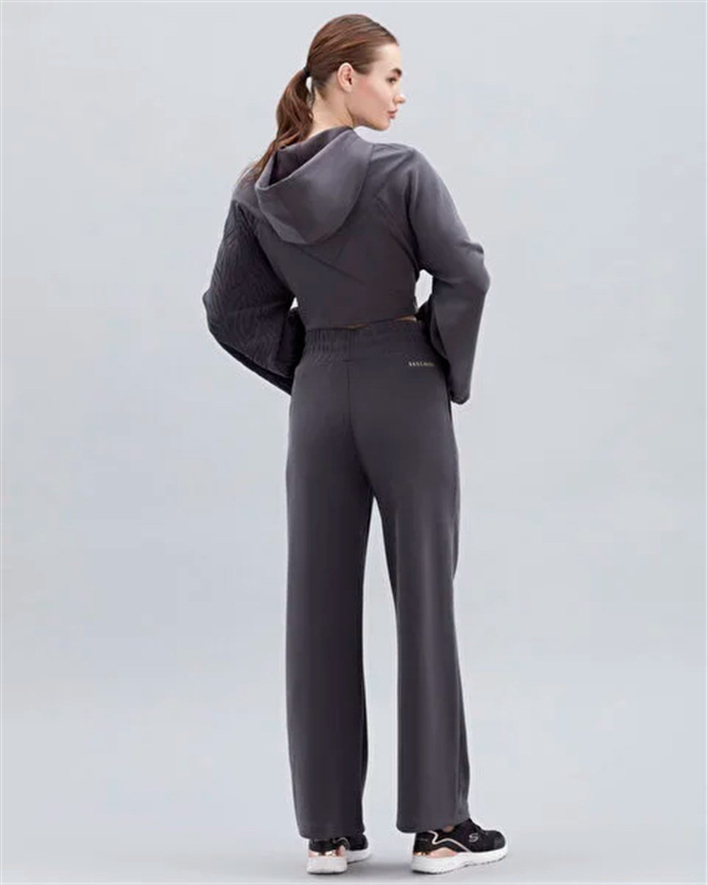 Skechers W Elite Wide Leg Sweatpant Kadın Siyah Günlük Eşofman Altı - S222012-001