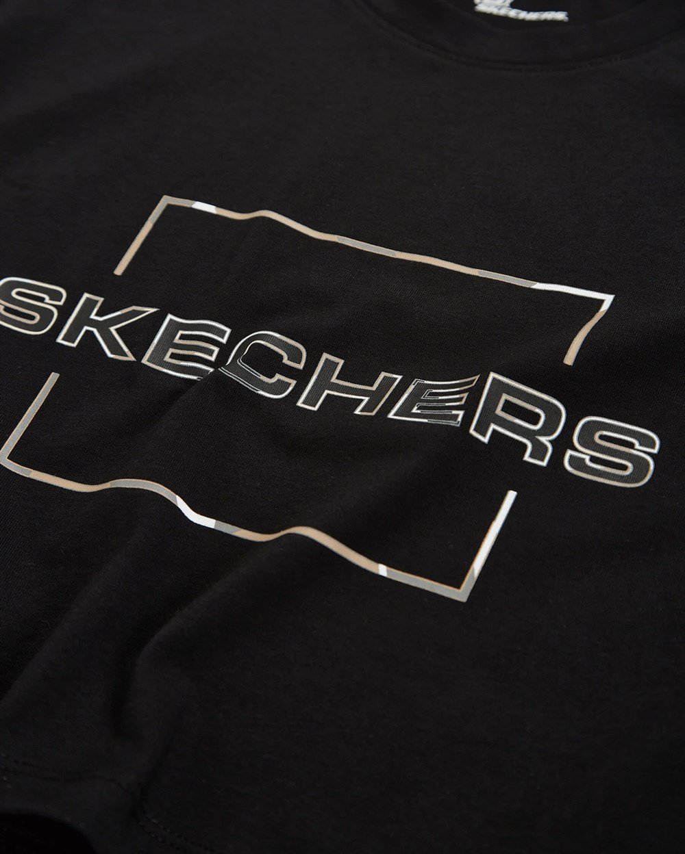 Skechers W Graphic Tee Big Logo T-Shirt Kadın Siyah Günlük T-shirt - S212923-001