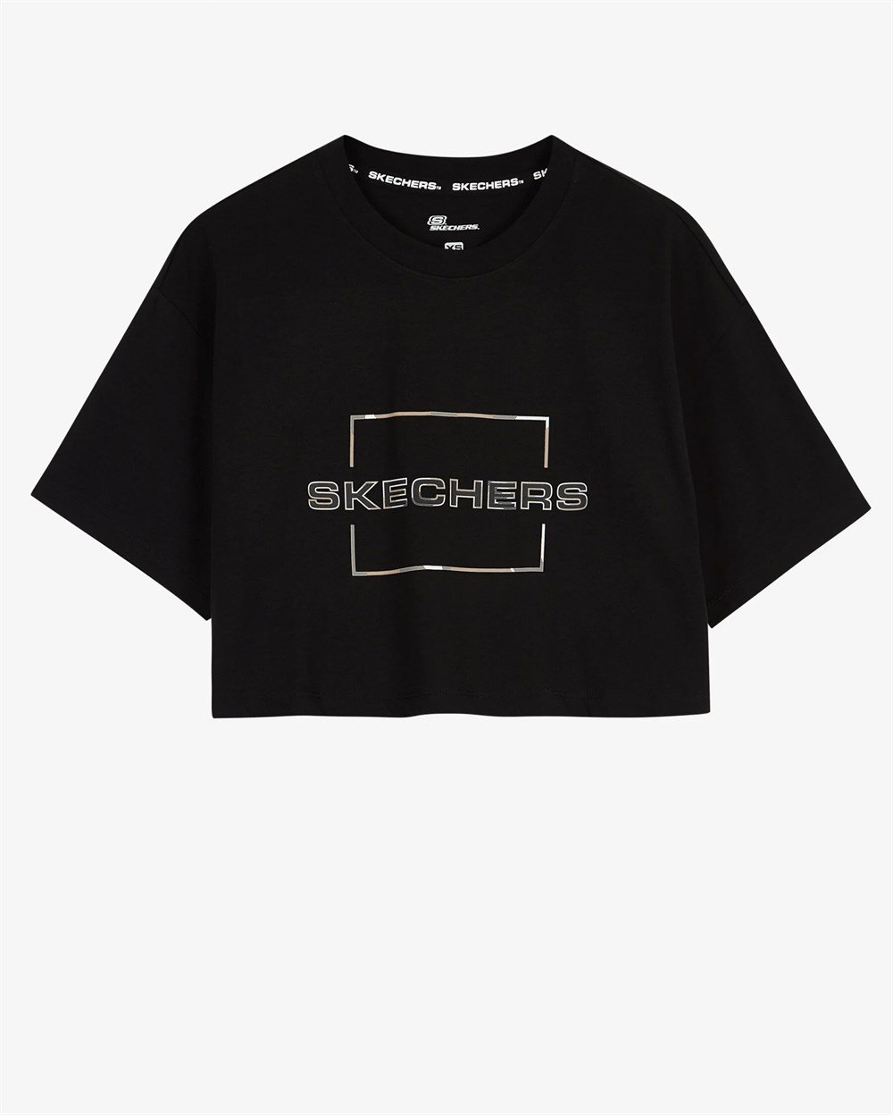 Skechers W Graphic Tee Big Logo T-Shirt Kadın Siyah Günlük T-shirt - S212923-001