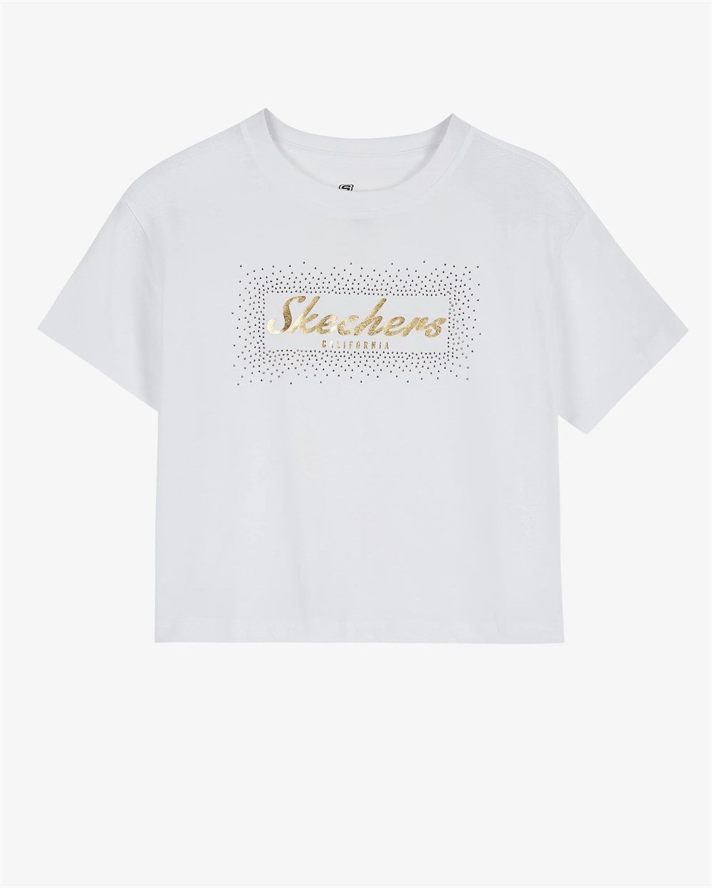 Skechers W Graphic Tee Shiny Logo T-Shirt Kadın Beyaz Günlük T-shirt - S221460-102