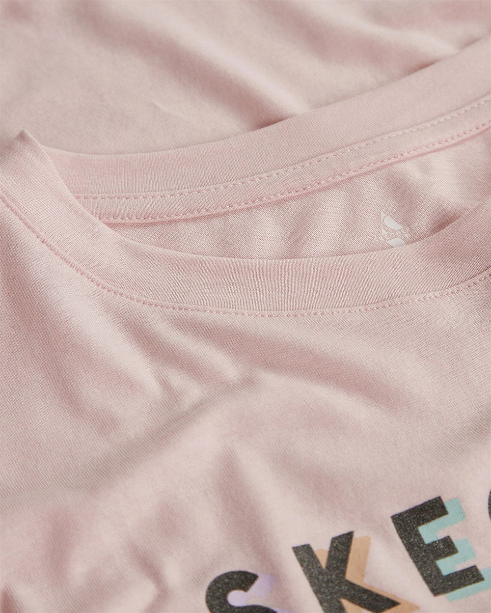 Skechers W Graphic Tee Shiny Logo T-Shirt Kadın Pembe Günlük T-shirt - S221175-611