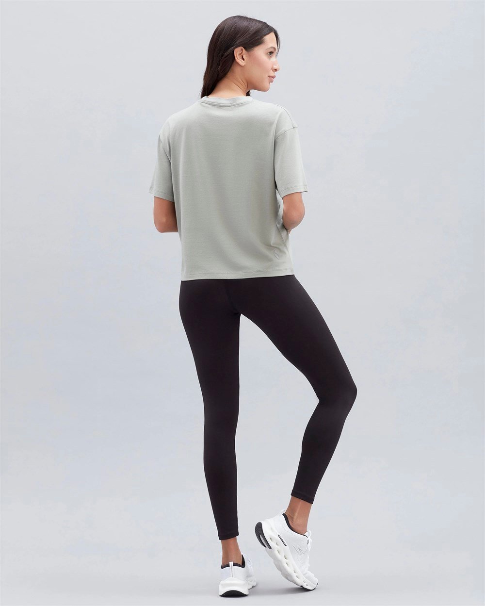 Skechers W Graphic Tee Shiny Logo T-Shirt Kadın Yeşil Günlük T-shirt - S221175-801