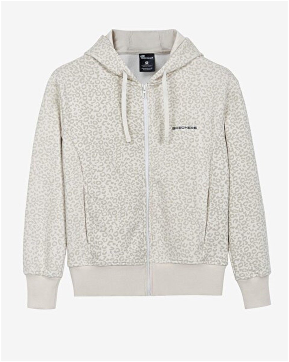 Skechers W Printed Full Zip Hoodie Kadın Gri Sweatshirt - S212081-043