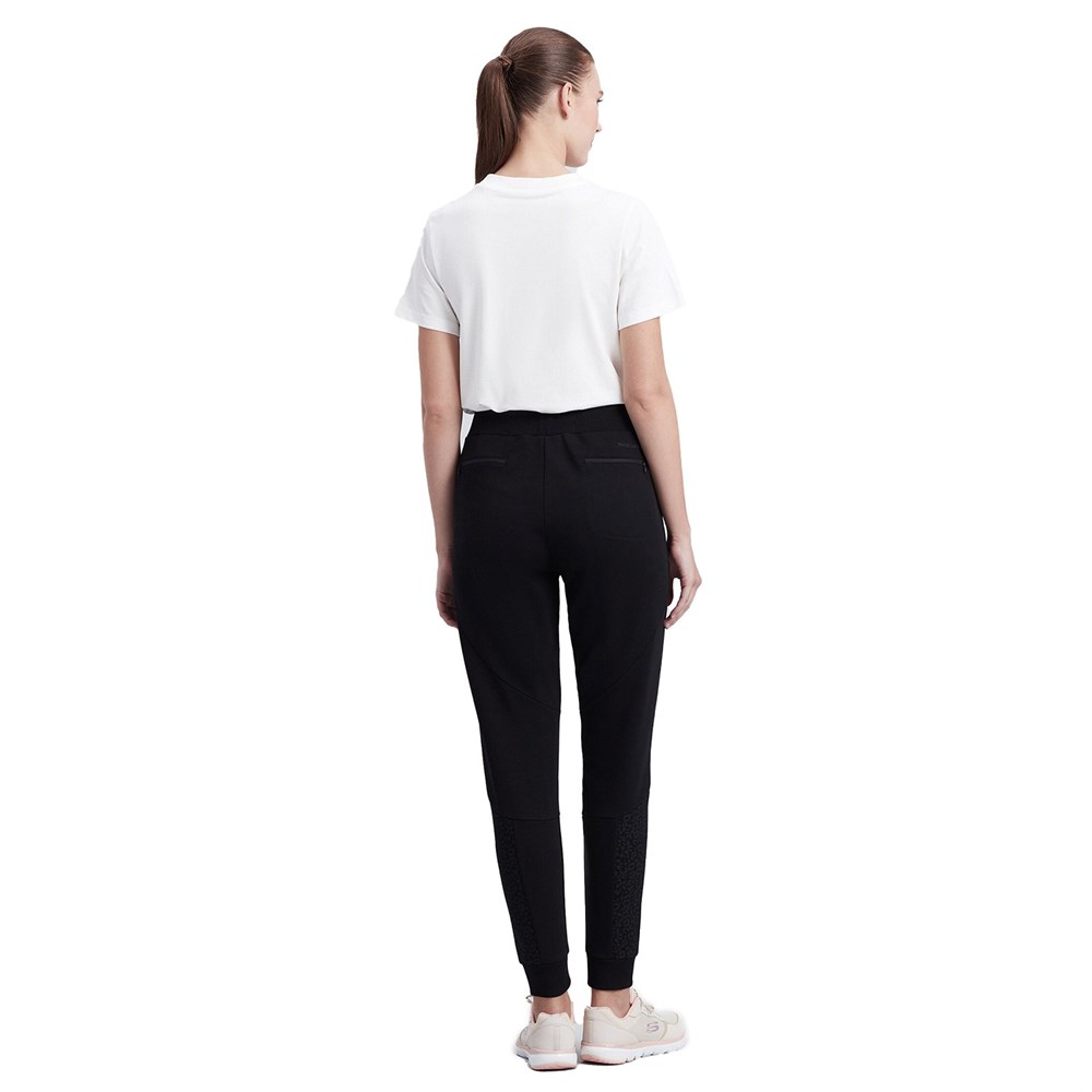 Skechers W Printed Jogger Sweatpant Kadın Siyah Eşofman Altı - S212085-001