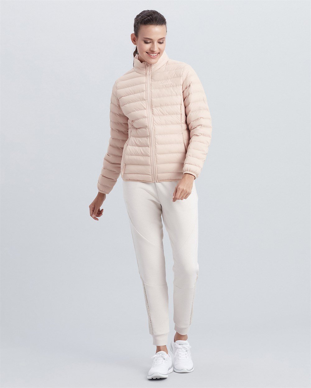 Skechers W Turtle Neck Essential Jacket Kadın Krem Ceket - S212273-230