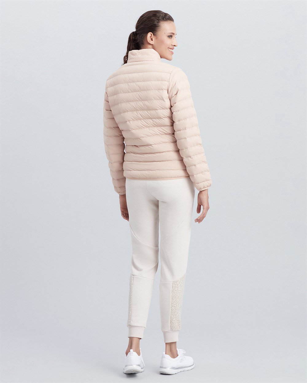 Skechers W Turtle Neck Essential Jacket Kadın Krem Ceket - S212273-230