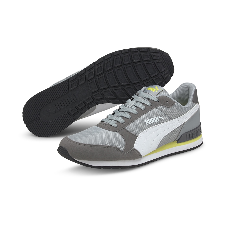 ST Runner v2 Mesh Quarry-Puma White-CAST