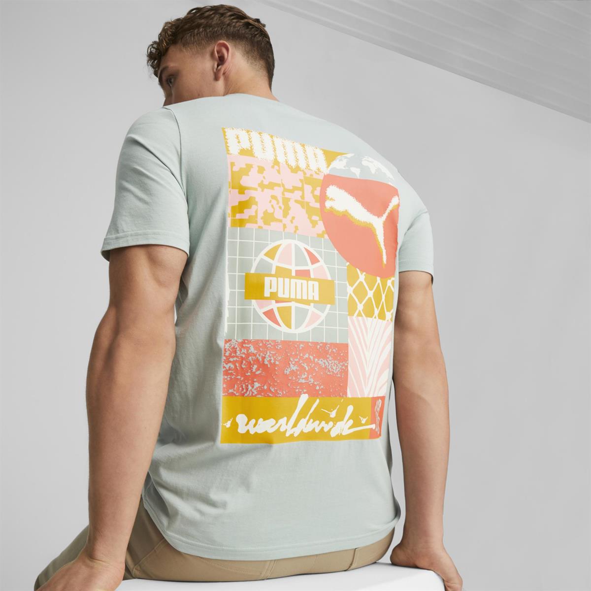 Swxp Puma Worldwide Graphic Tee Erkek T-shirt