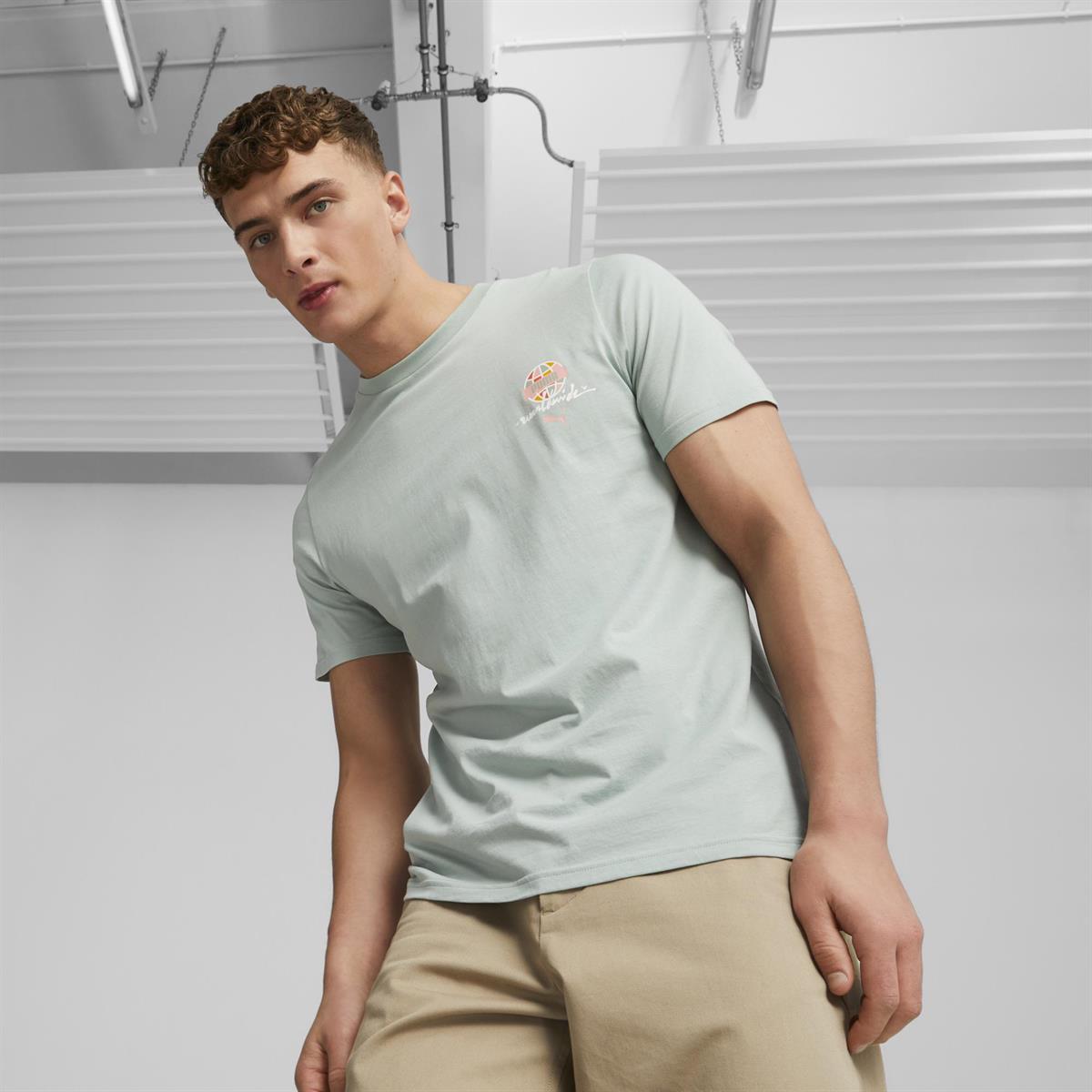 Swxp Puma Worldwide Graphic Tee Erkek T-shirt