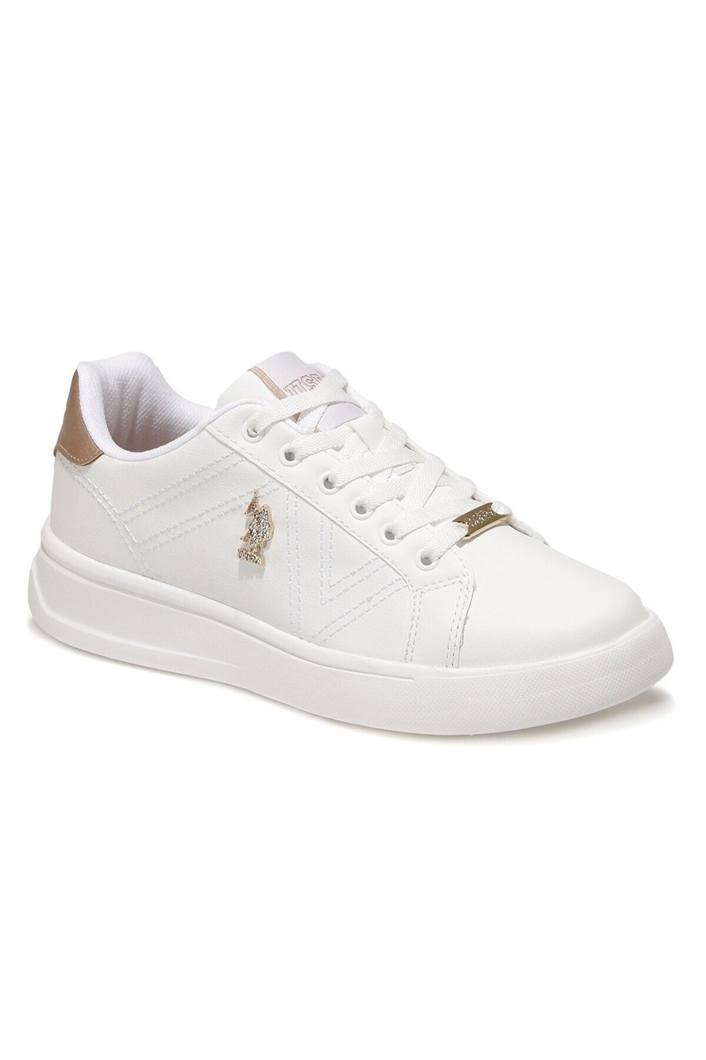 U.S. Polo Assn. 2P Exxy 2Fx Kadın Beyaz Günlük Spor Ayakkabı - 101087244