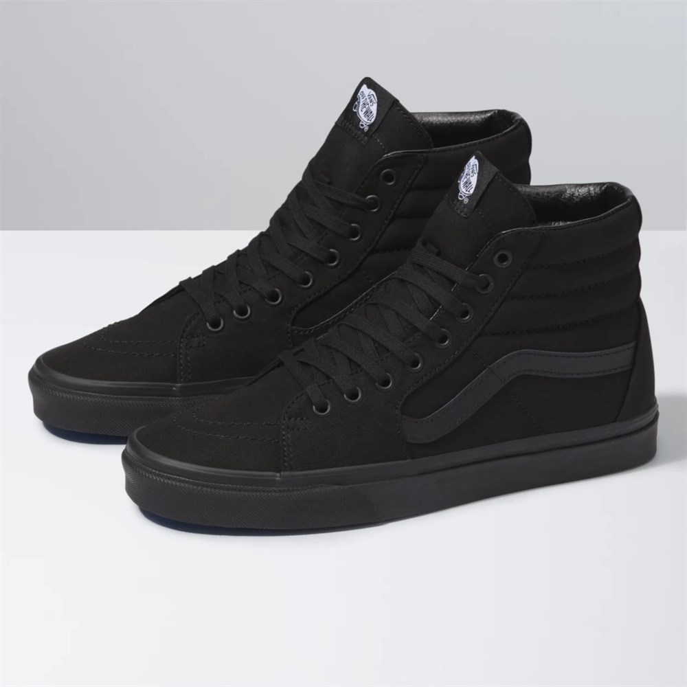 Vans SK8-HI Unisex Siyah Siyah Günlük Ayakkabı - VN000TS9BJ41