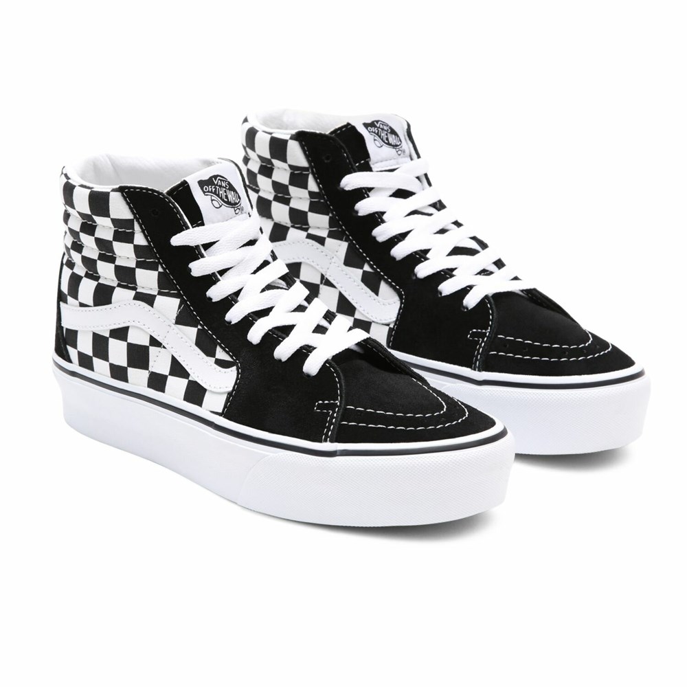 Vans UA SK8-Hi Platform 2.0 Kadın Siyah Siyah Günlük Ayakkabı - VN0A3TKNQXH1