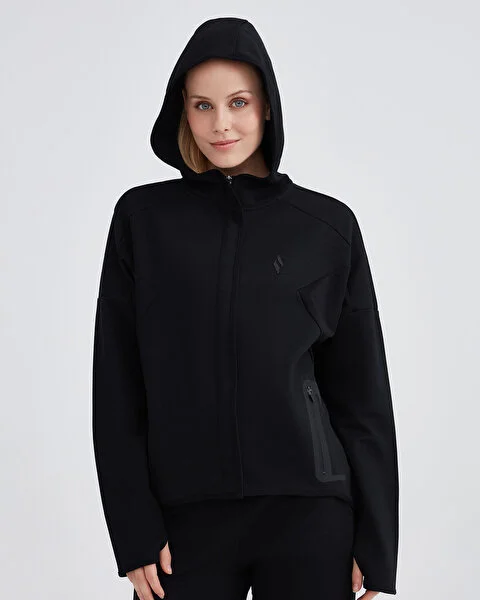 W 2XI-Lock Full Zip Hoodie Sweatshirt Kadın Sweatshirt