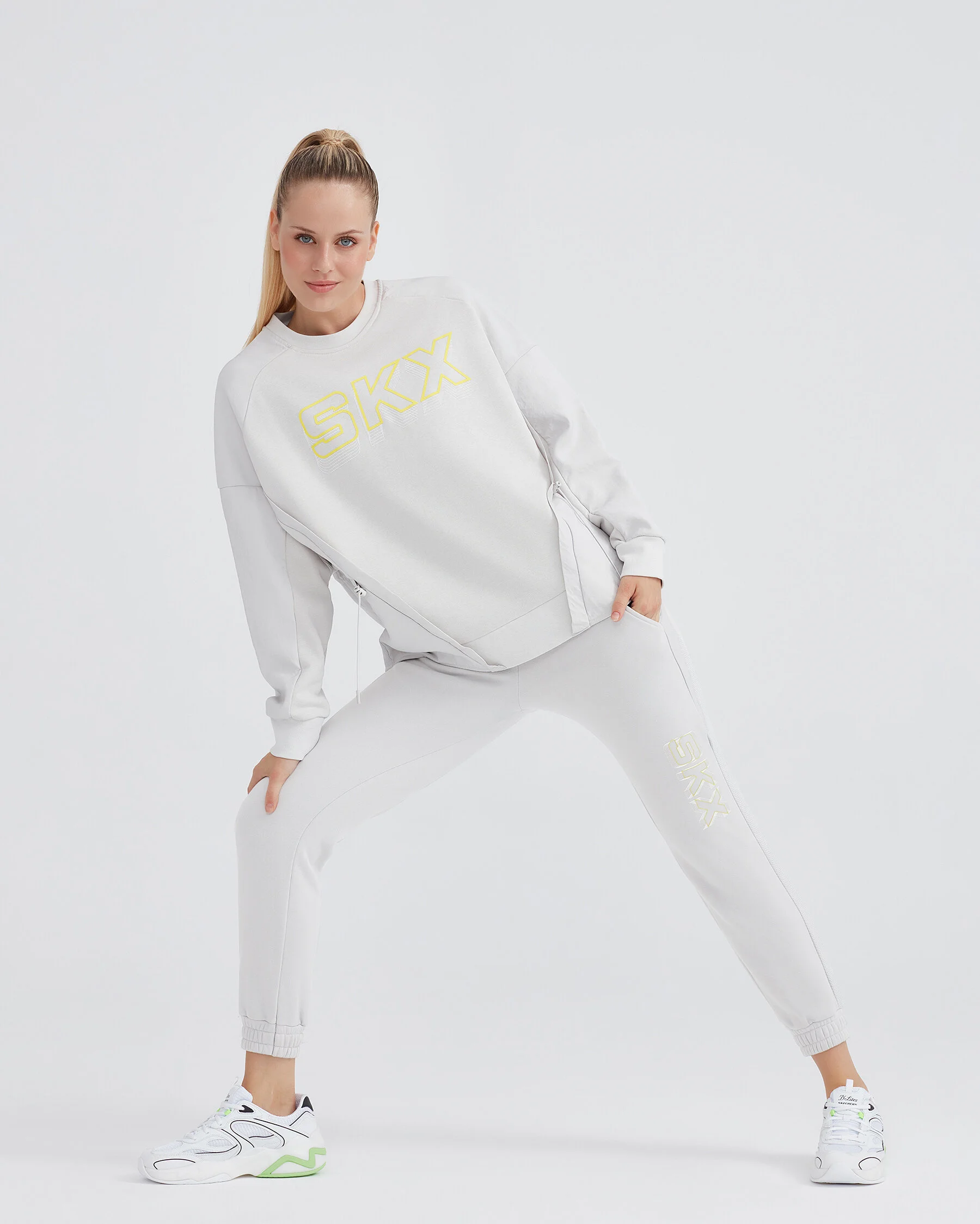 W LW Fleece Crew Neck Sweatshirt Kadın Sweatshirt