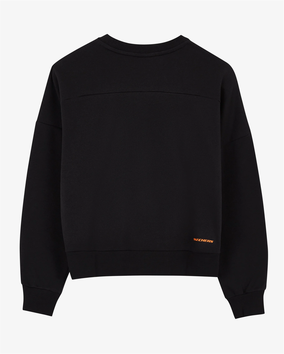 W LW Fleece Fabric Block Crew Neck Sweatshirt