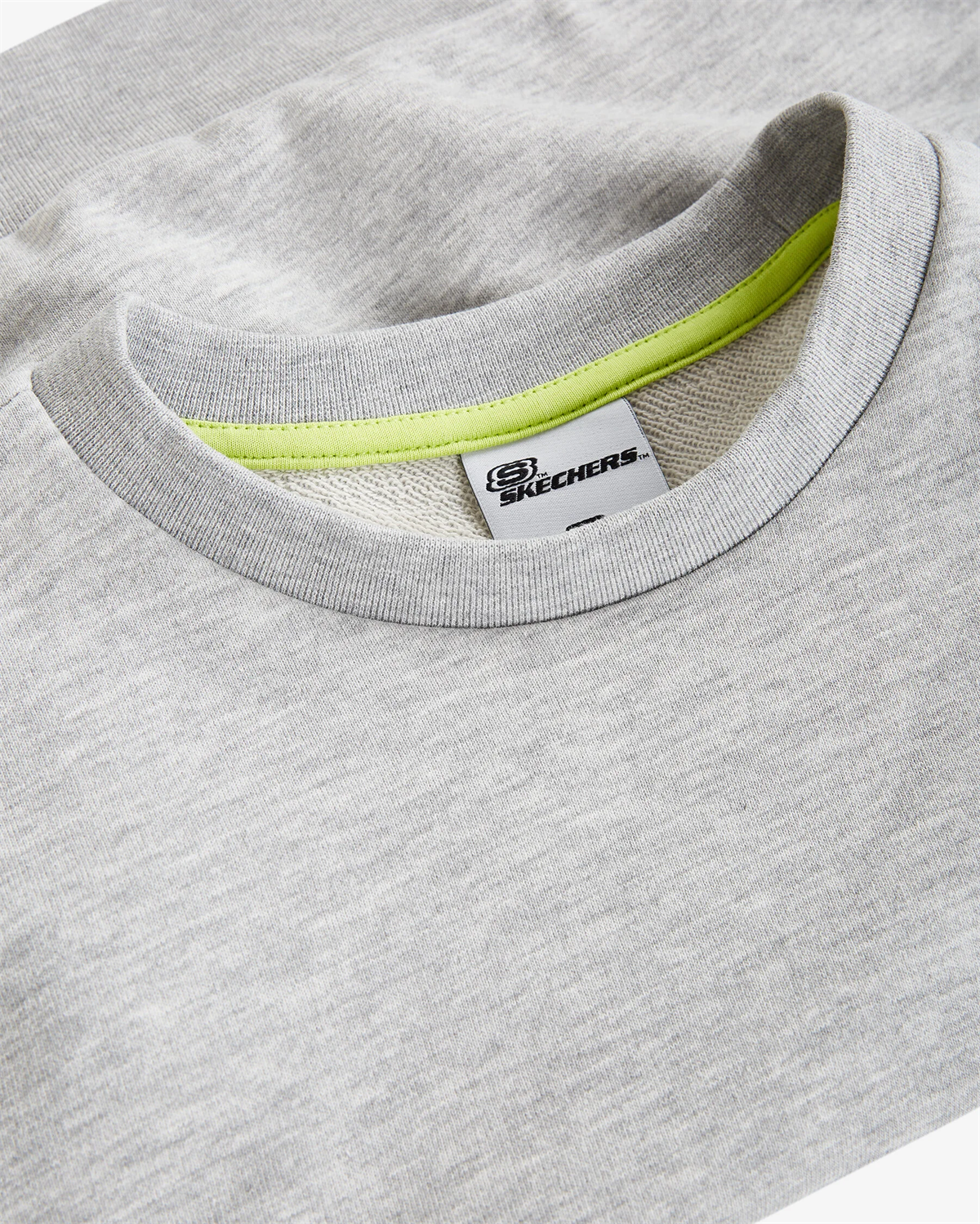 W LW Fleece Fabric Block Crew Neck Sweatshirt