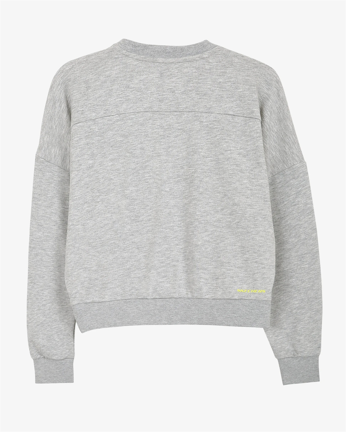 W LW Fleece Fabric Block Crew Neck Sweatshirt