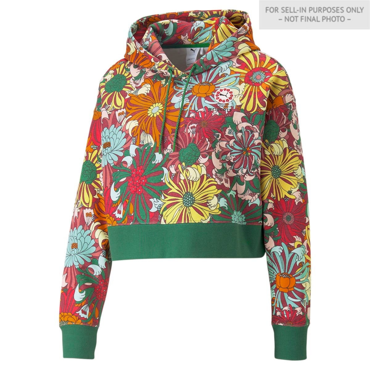 X Liberty Aop Cropped Hoodie Tr