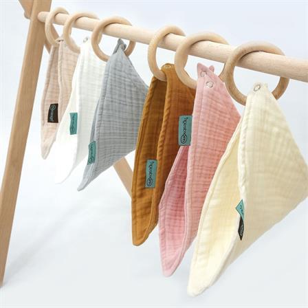 %100 Pamuk 4 Katlı Müslin Bebek Battaniyesi, Bebek Kundağı, Müslin Örtü & 2'li Mama Önlüğü Set