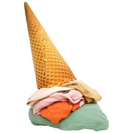 %100 Pamuk 4 Katlı Müslin Bebek Battaniyesi, Bebek Kundağı, Müslin Örtü & 2'li Mama Önlüğü Set