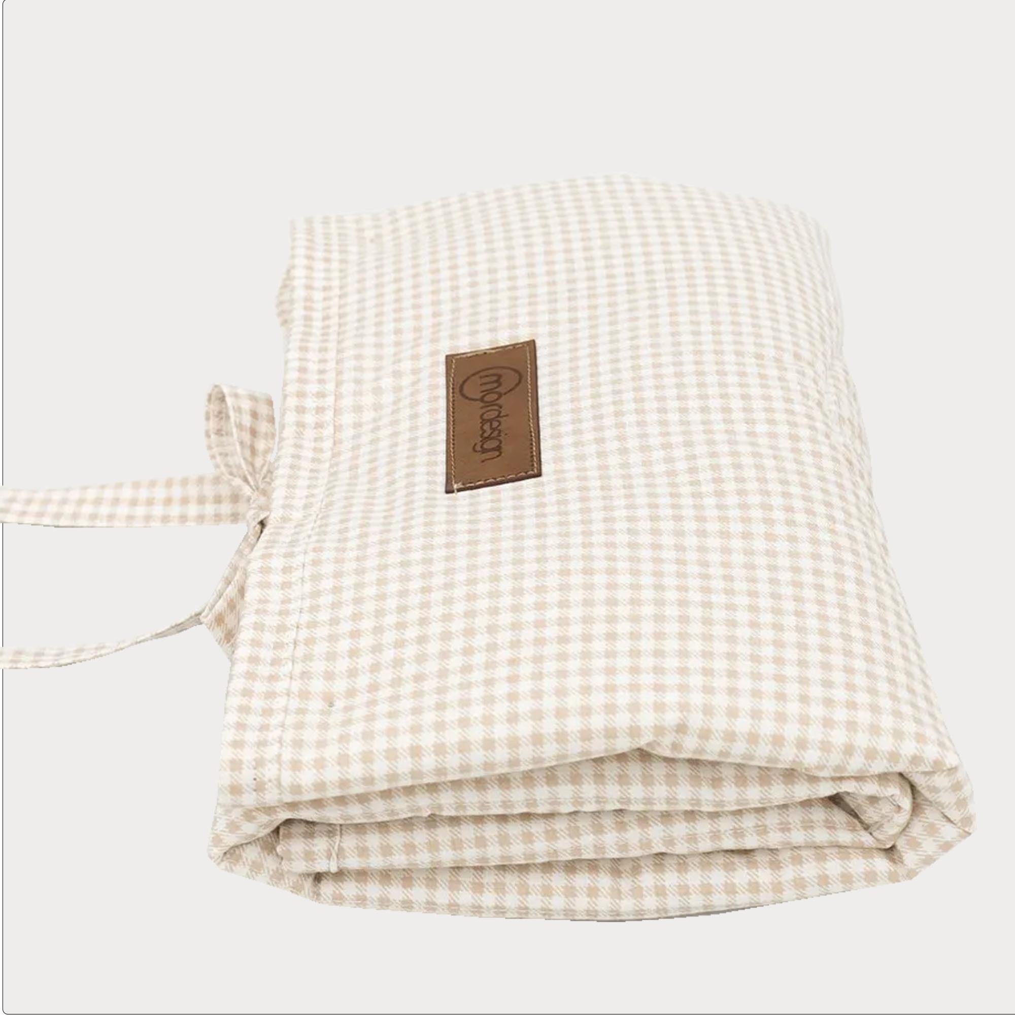 3'lü Bebek Bakım Seti; Keçe Anne Bebek Organizeri, Su Geçirmez Alt Değiştirme Pedi, Alt Açma Çantası,Bej