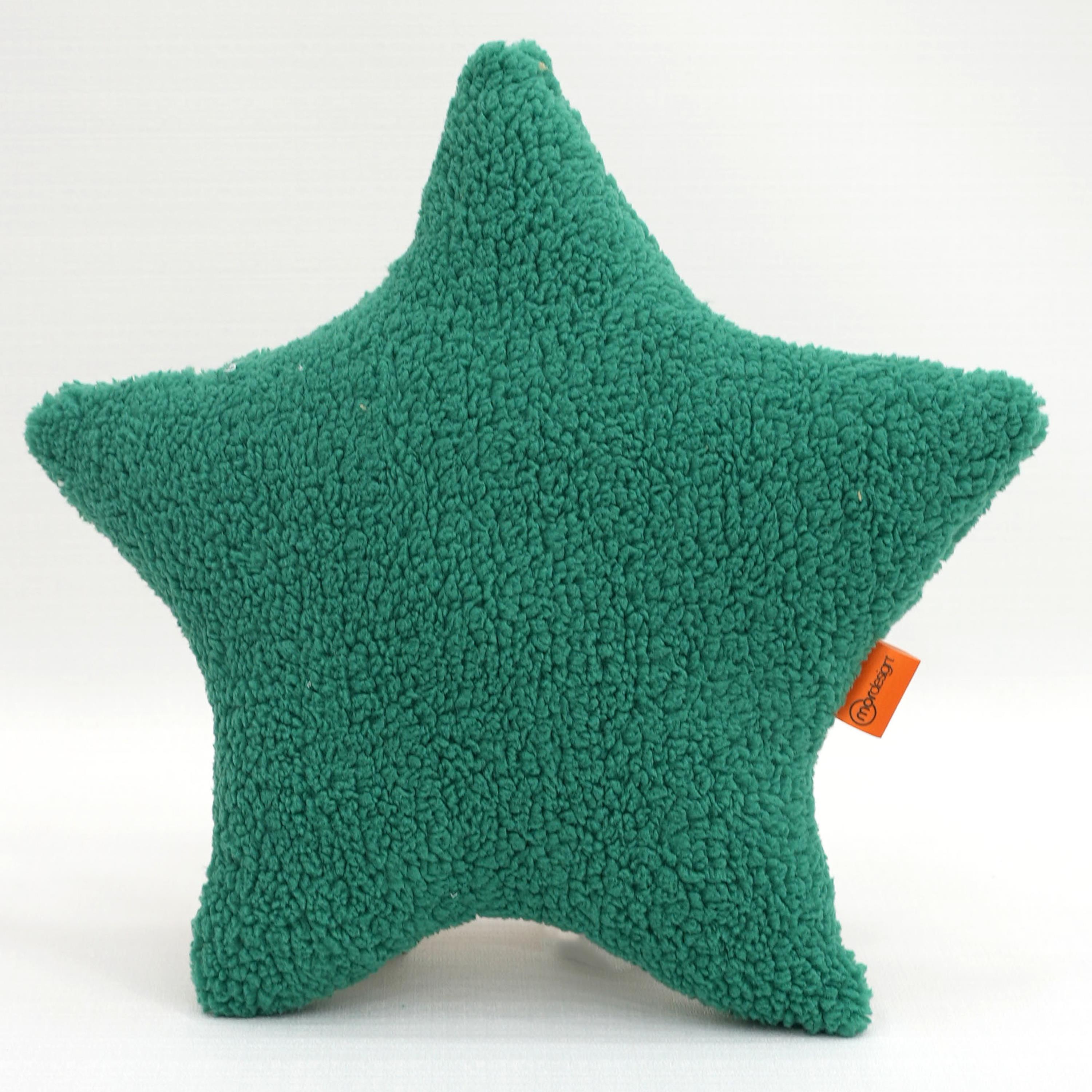 3'lü Set Bulut Yıldız Ay, Dekoratif Yastık, Süper Kabarık Teddy Kumaş Yastık, Morteddy Sky Serisi