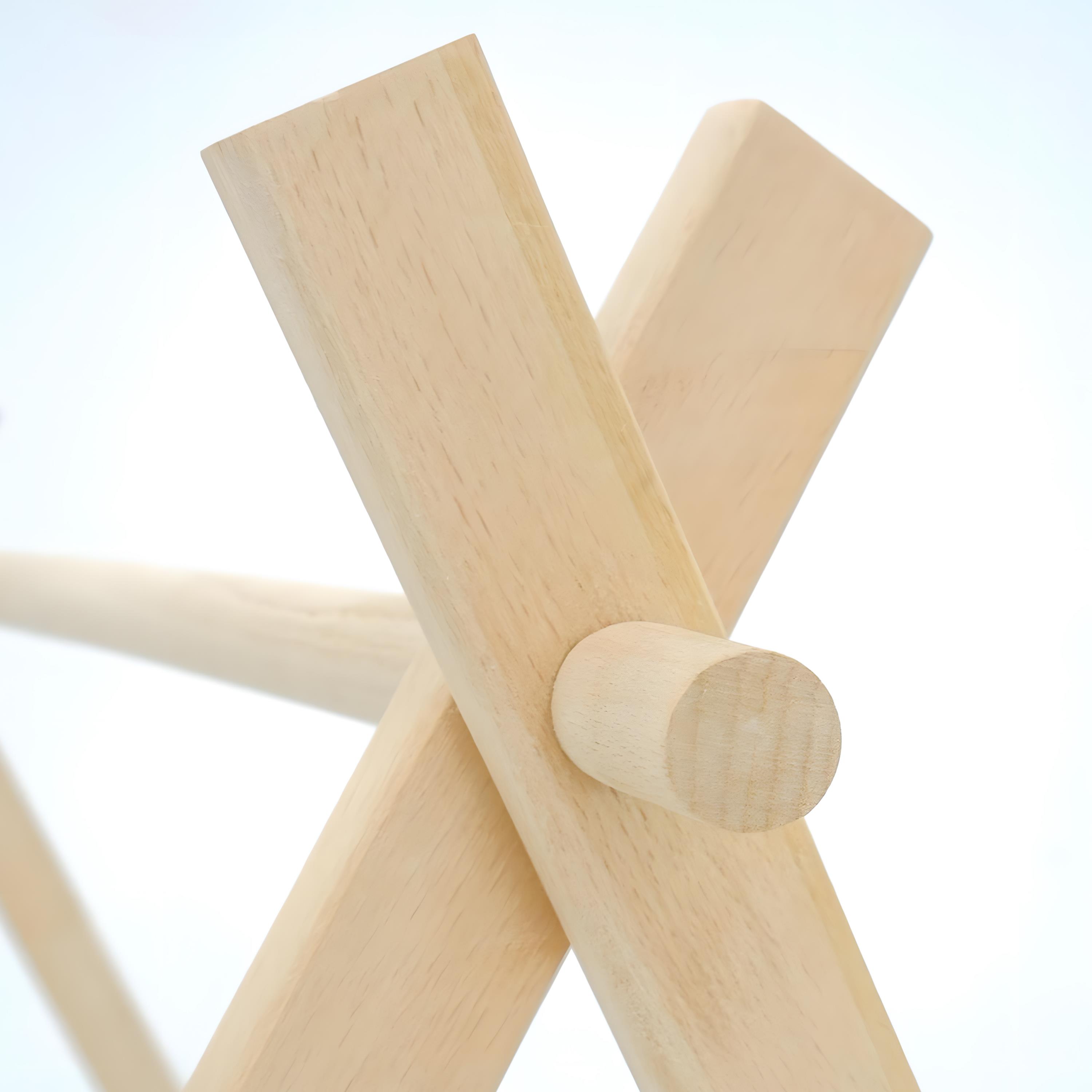 Ahşap Bebek Egzersiz Aleti, Oyun Alanı, Ahşap Aktivite Aleti, Naturel Seri (Oyuncaklar Dahil Değil)