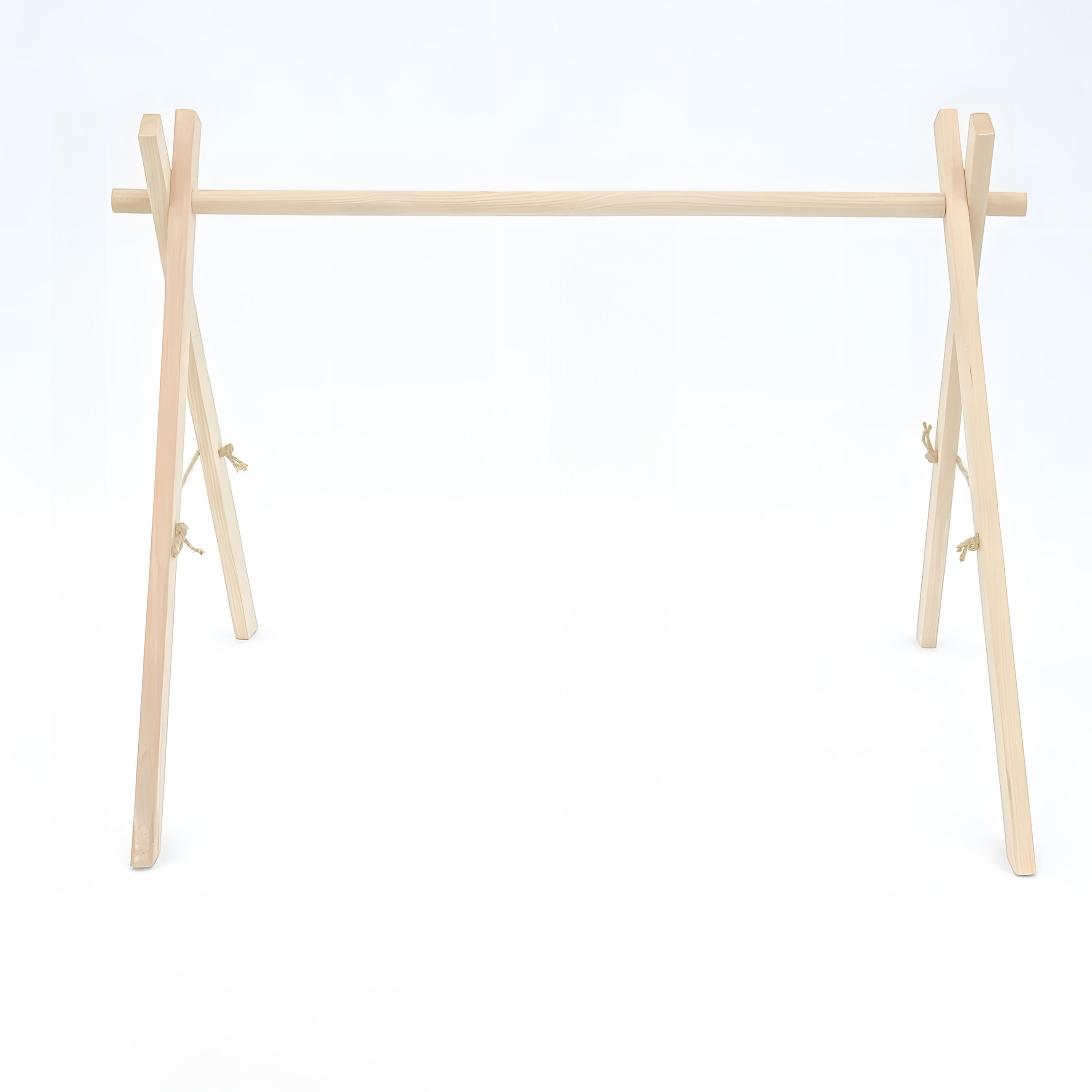 Ahşap Bebek Egzersiz Aleti, Oyun Alanı, Ahşap Aktivite Aleti, Naturel Seri (Oyuncaklar Dahil Değil)