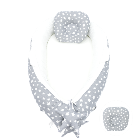 Babynest Ortopedik Bebek Yatağı, Anne Yanı Bebek Yatağı, Ergonomik Tasarım, Stars Serisi