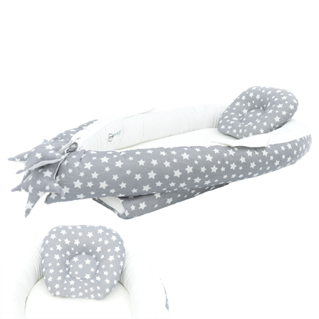 Babynest Ortopedik Bebek Yatağı, Anne Yanı Bebek Yatağı, Ergonomik Tasarım, Stars Serisi