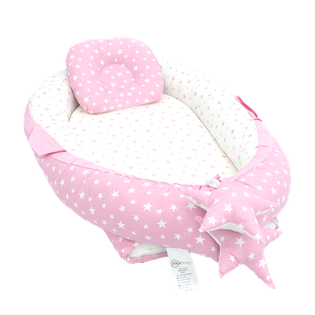 Babynest Ortopedik Bebek Yatağı, Anne Yanı Bebek Yatağı, Ergonomik Tasarım, Stars Serisi