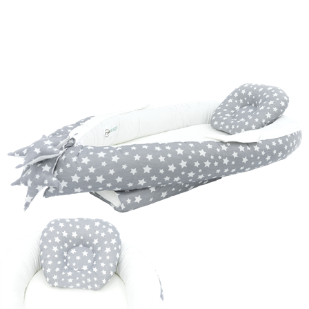Babynest Ortopedik Bebek Yatağı, Anne Yanı Bebek Yatağı, Ergonomik Tasarım, Stars Serisi