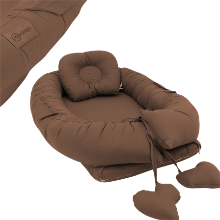 Babynest Ortopedik Bebek Yatağı, Anne Yanı Bebek Yatağı, Ergonomik Tasarım, Morremix Serisi