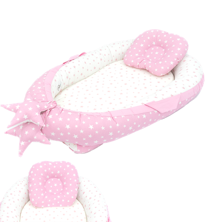 Babynest Ortopedik Bebek Yatağı, Anne Yanı Bebek Yatağı, Ergonomik Tasarım, Stars Serisi