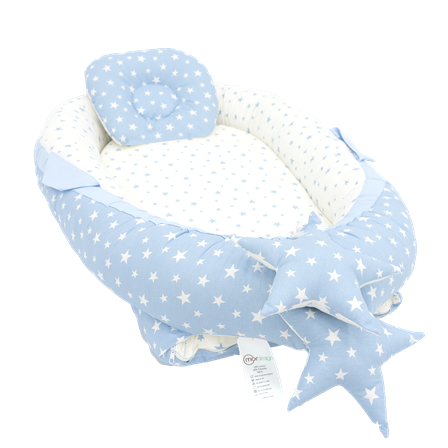 Babynest Ortopedik Bebek Yatağı, Anne Yanı Bebek Yatağı, Ergonomik Tasarım, Stars Serisi