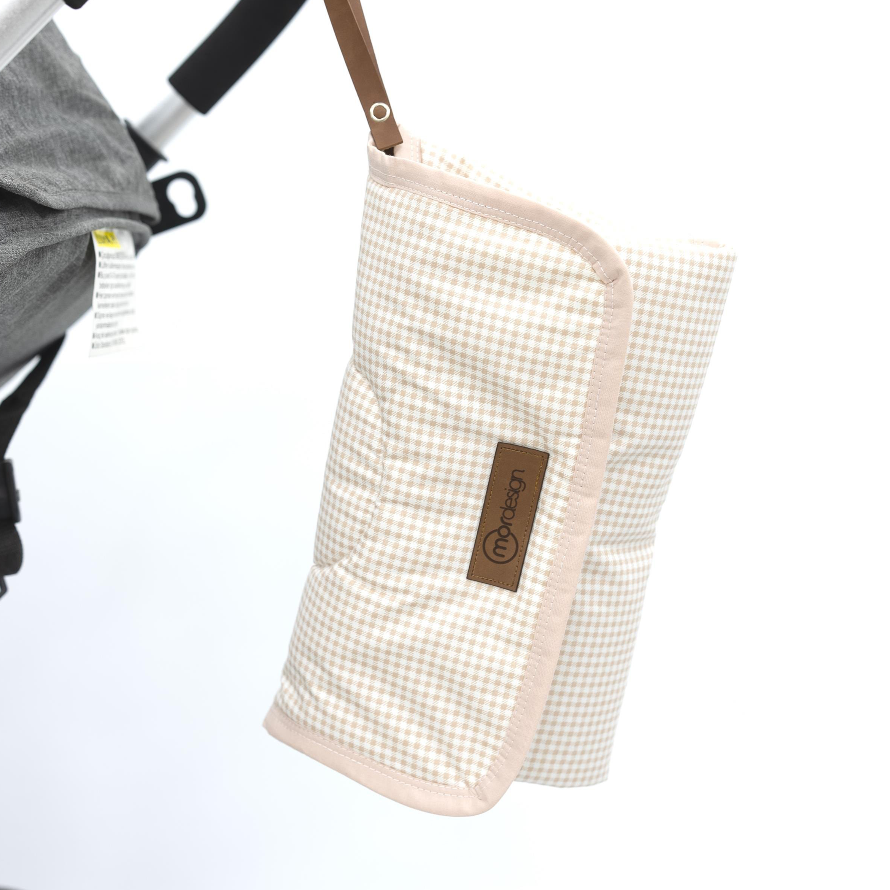 Bebek Çanta Alt Açma Minderi, Alt Değiştirme Pedi, Taşınabilir Bakım Çantası, Clutch Seri, Kahverengi
