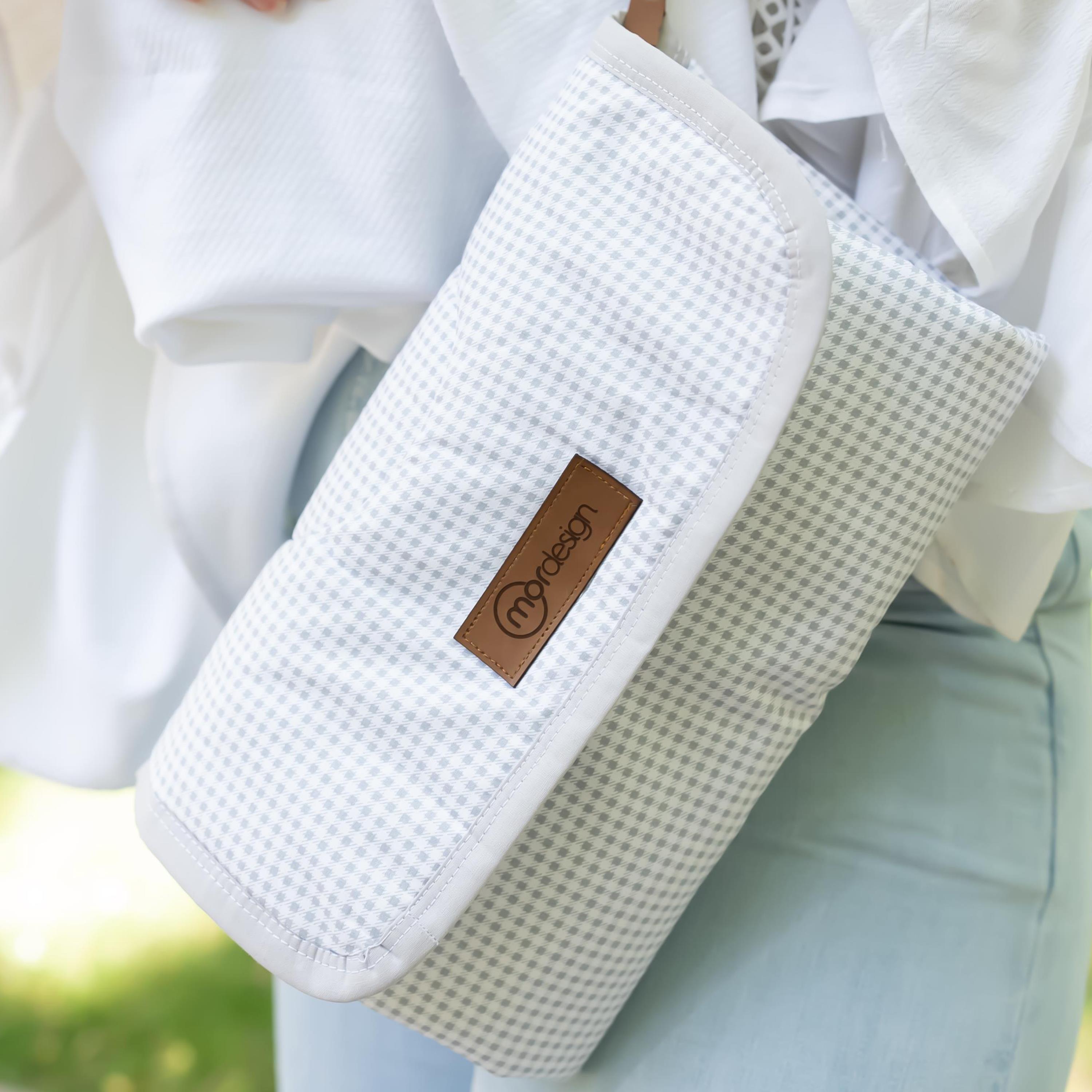 Bebek Çanta Alt Açma Minderi, Alt Değiştirme Pedi, Taşınabilir Bakım Çantası, Clutch Seri, Gri