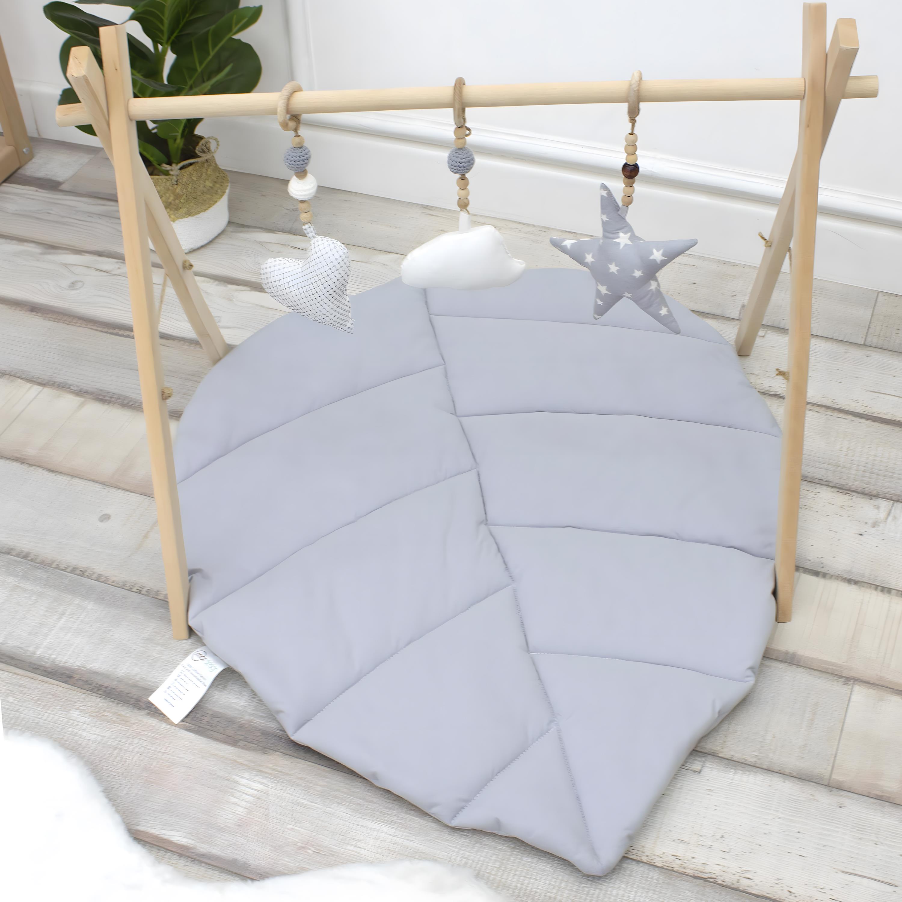 Bebek Oyun Matı, Yenidoğan Emekleme Pedi, Aktivite Matı, Santorini Seri, Gri