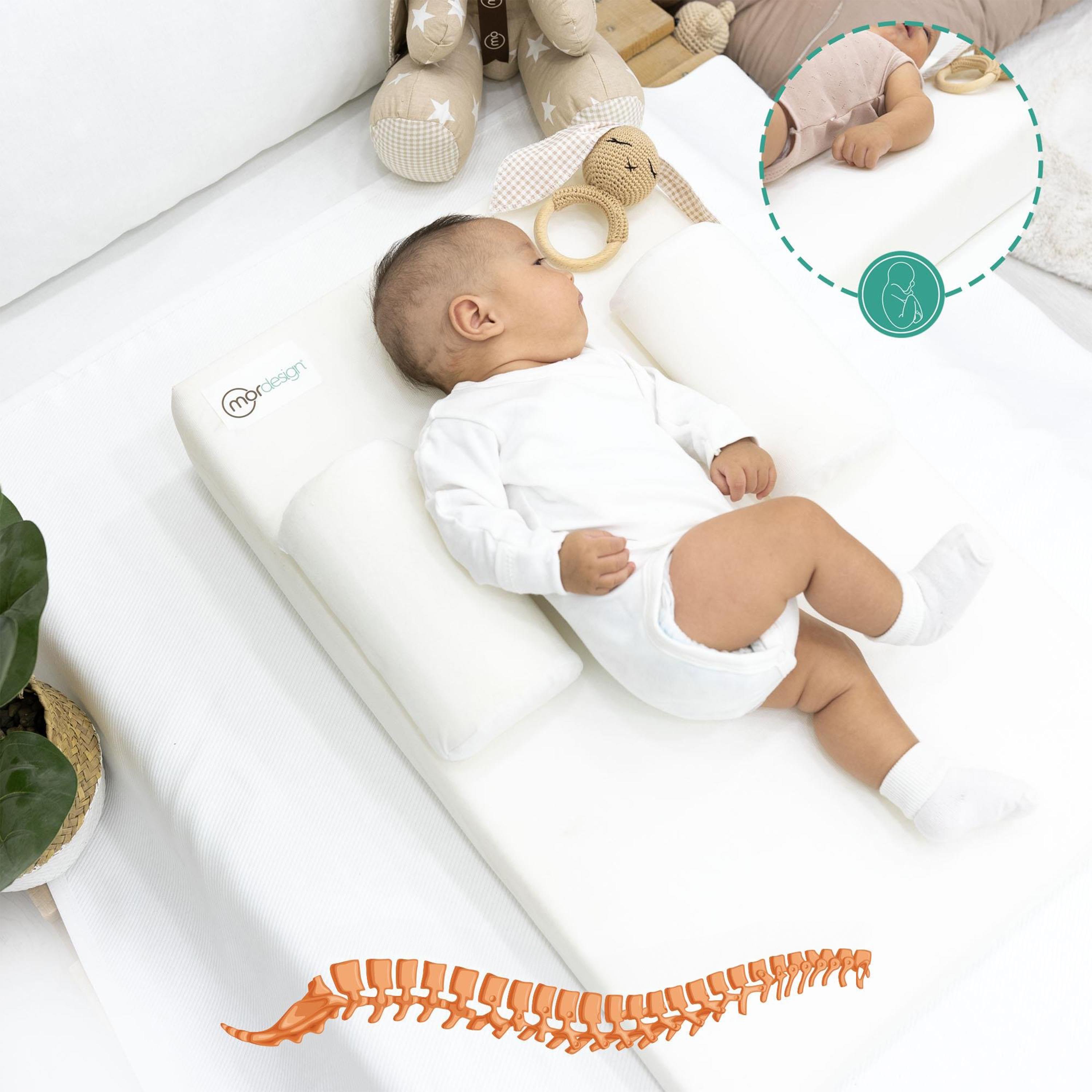 Bebek Yatağı, Yıkanabilir, Ayarlanabilir Yan Bariyer Yastıklı Reflü Yatağı