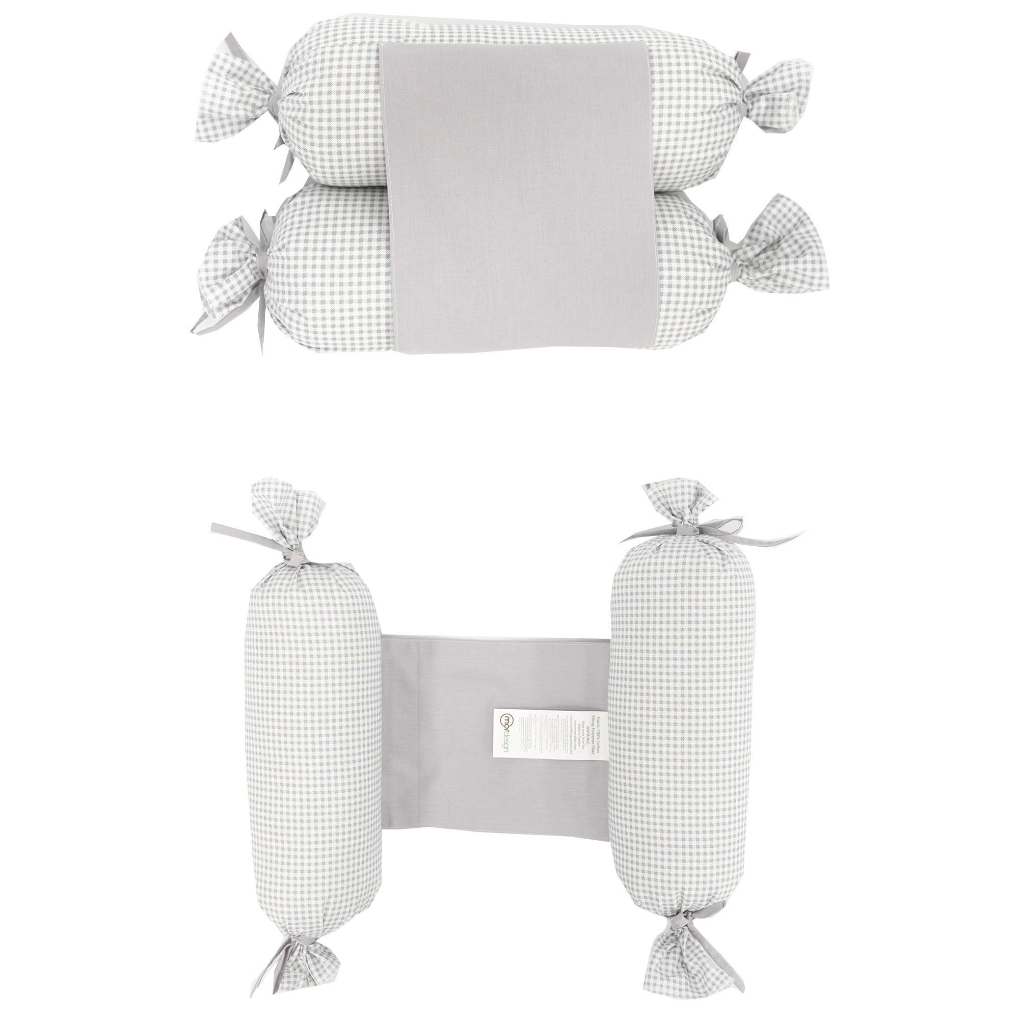 Bebek Yuvarlanma Önleyici Yastık, Yenidoğan Yan Yatış Yastığı, Puffs Serisi Gri