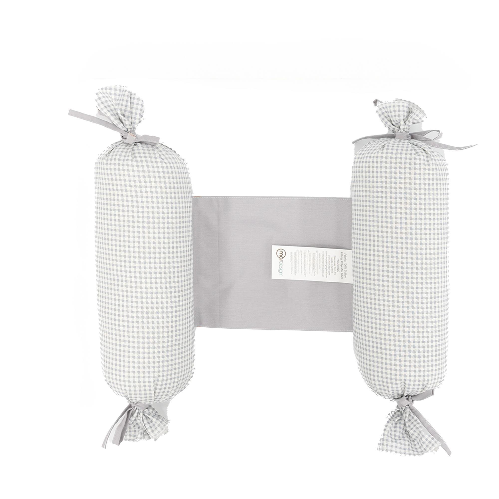 Bebek Yuvarlanma Önleyici Yastık, Yenidoğan Yan Yatış Yastığı, Puffs Serisi Gri