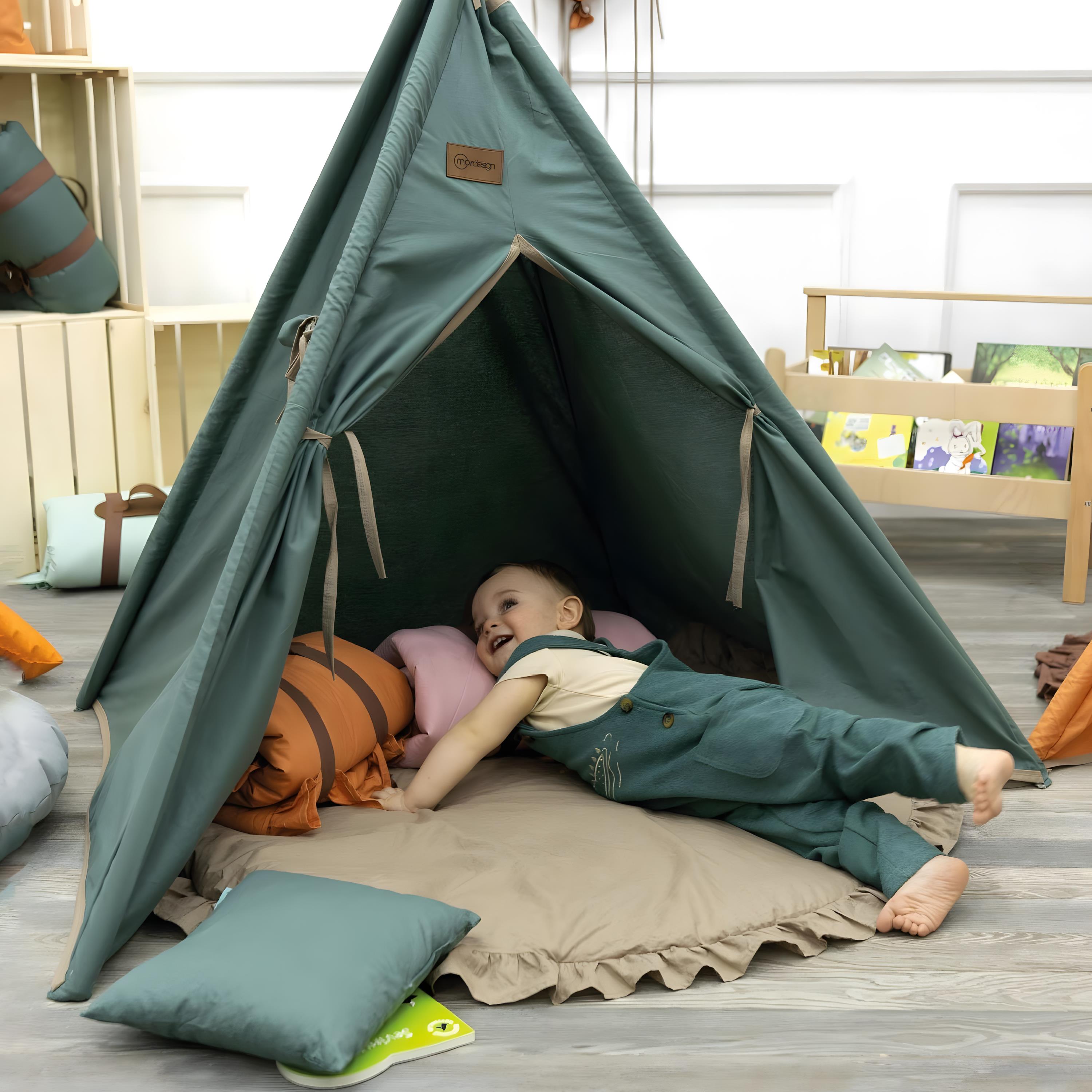 Bebek/Çocuk Oyun Halısı, Yenidoğan Emekleme Pedi, Aktivite Matı, Çok Amaçlı Minder, Kampçı Serisi Acı kahve 