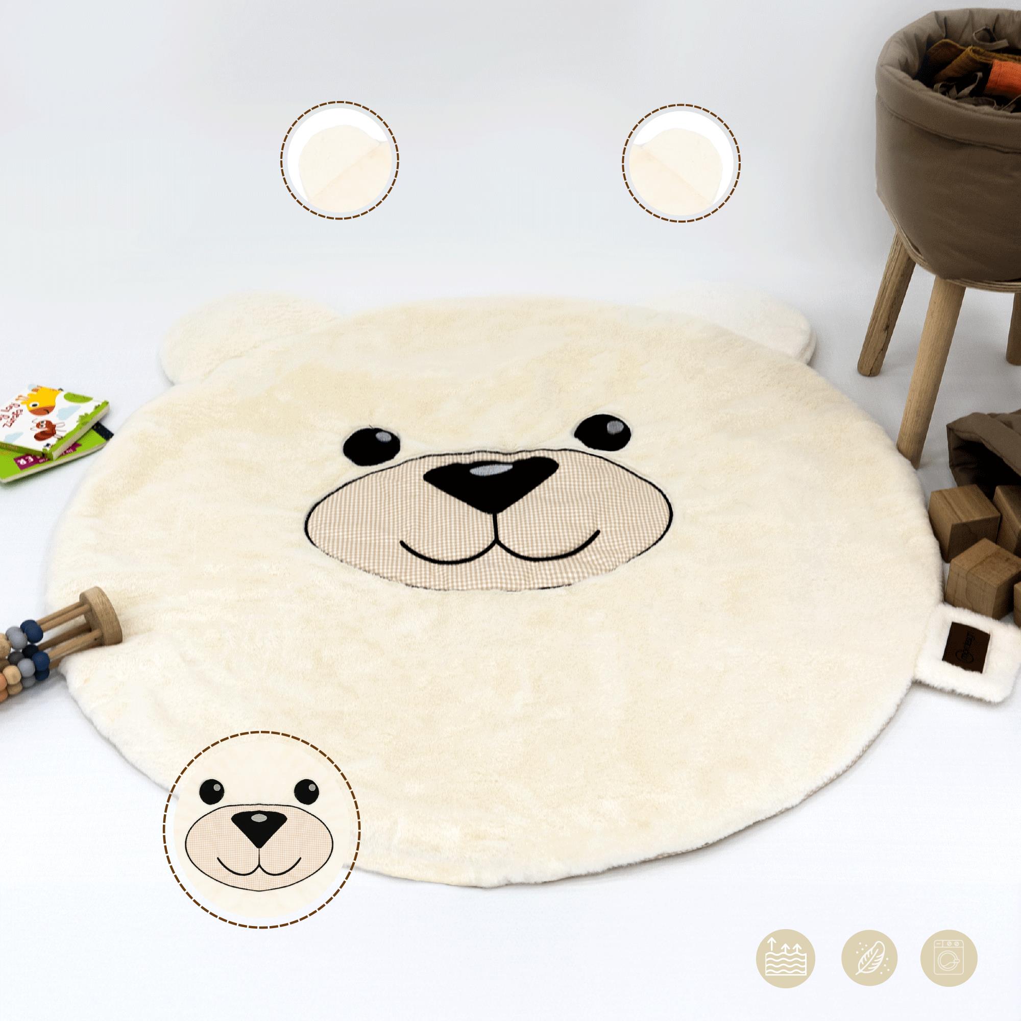 Bebek/Çocuk Oyun Halısı, Yenidoğan Emekleme Pedi, Aktivite Oyun Matı, Morbear Serisi