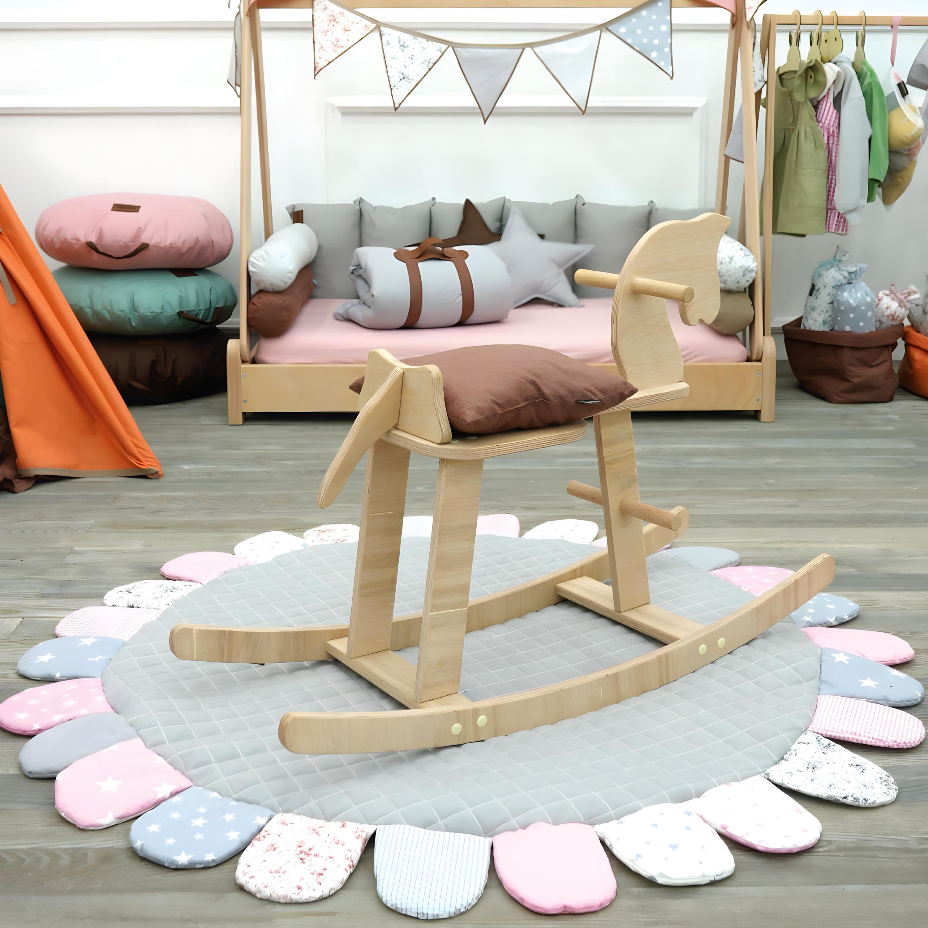 Bebek/Çocuk Oyun Halısı, Yenidoğan Emekleme Pedi, Aktivite Matı, Çok Amaçlı Minder Turuncu